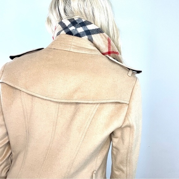 Burberry Buckingham Tan Wool Cashmere Double Breasted Belted Coat - Picture 12 of 16
